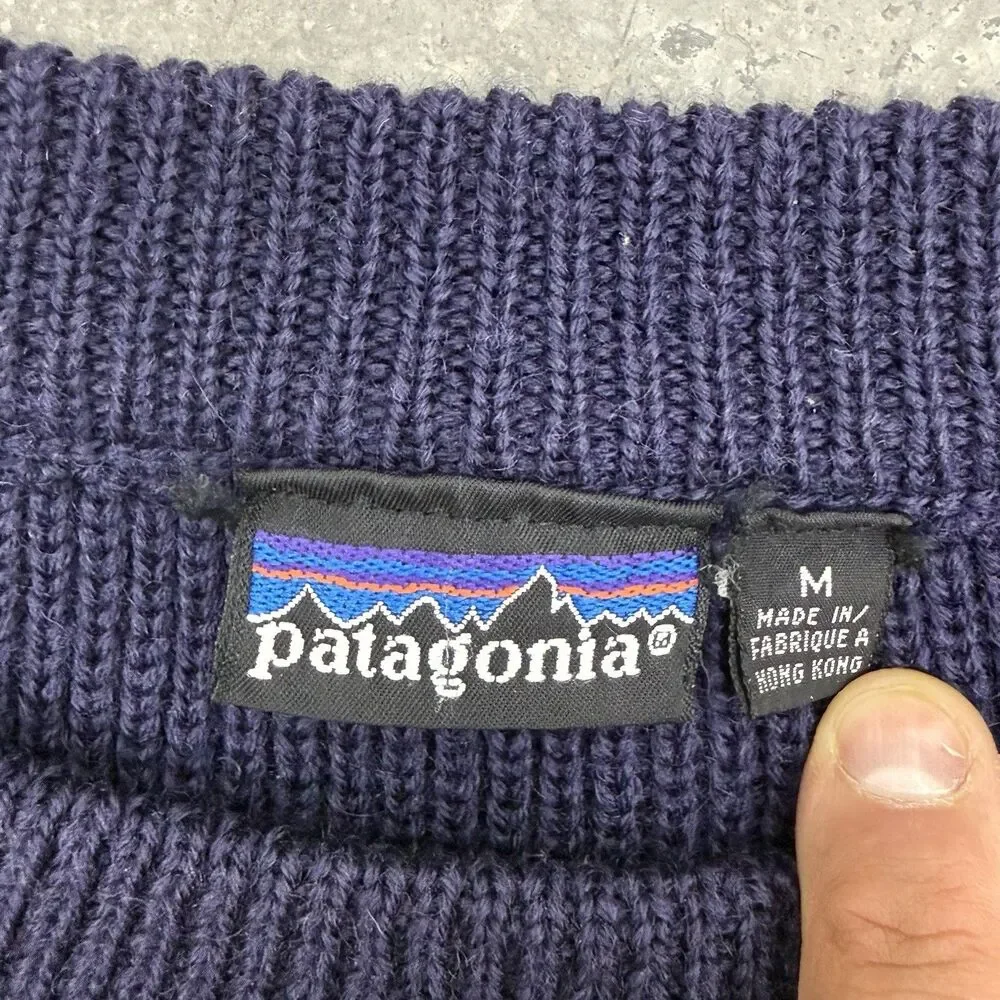 Vtg Patagonia Men’s ‘Chamonix’ Guide Sweater Medium 100% Wool